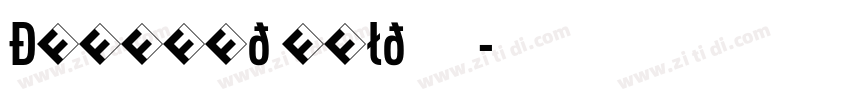 DINCond Bold 常规字体转换